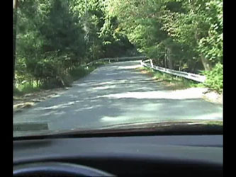Video shot from driver�s seat showing visibility obstacles-click to start